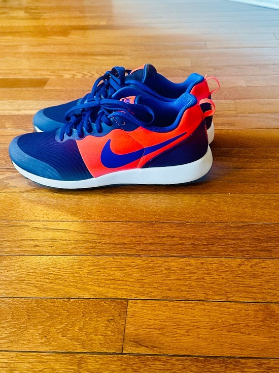 Nike Roshe Run Women's Size 8 Blue Orange Running Sneakers Athletic Shoes - Picture 3 of 6